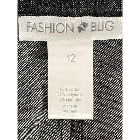 Fashion Bug Womens Size 12 Blazer And Pants Dark Blue Stretch - Picture 7 of 16